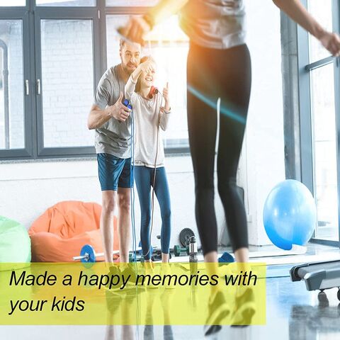 Cuerda de saltar para niños y adultos, comba suave segmentada con Mango  antideslizante, herramienta de entrenamiento