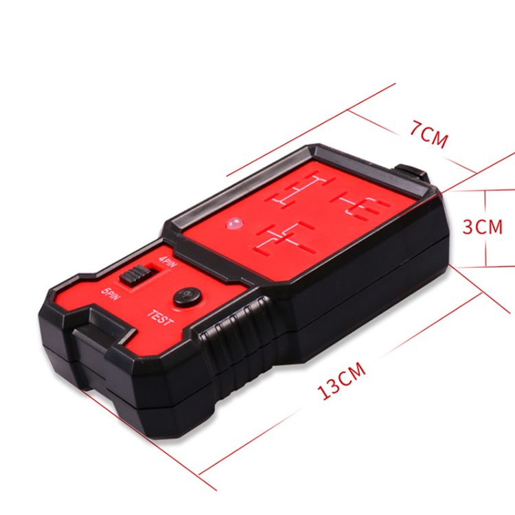 Tester Per Relè Auto Con Display LED 12V/24V – Rileva Relè A 4 E 5 Pin, Batterie 18650 Incorporate E Caricabatterie Incluso, Perfetto Per Diagnostica Rapida!