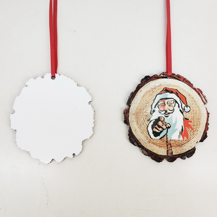 Buy Wholesale China Wood Slice Ornament Double Sided Sublimation Ornaments  Christmas Adornment Manufacturer & Sublimation Mdf Blank at USD 0.44