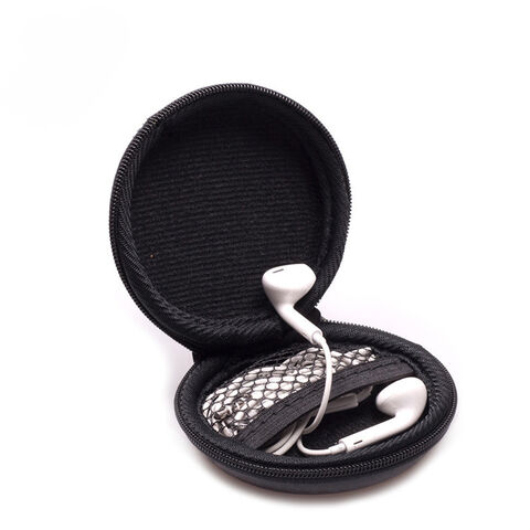 A-Carré-Noir-L--Sac de rangement pour Gadgets numériques, Mini coque rigide  Portable, sac de rangement en cui