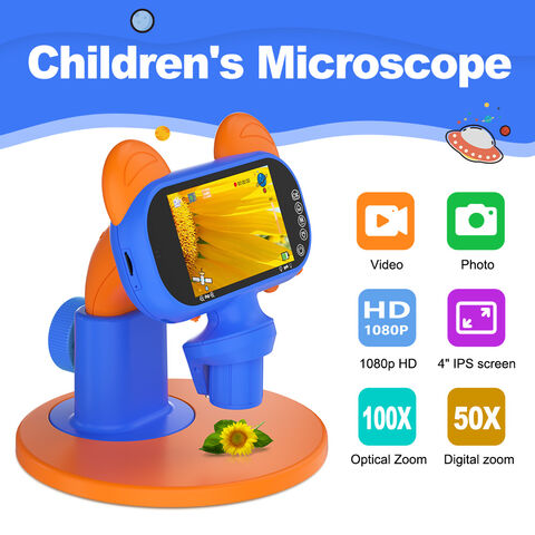 Microscope pour enfants jouets science éducative jouets microscope  biologique HD