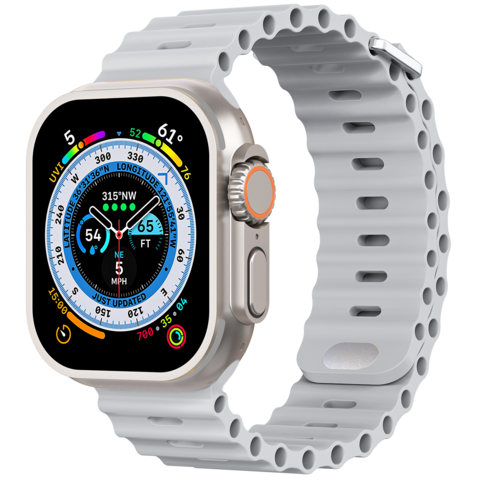 Banda de reloj de cintura pequeña para Apple Watch Ultra 49 mm / Serie 8 y  7 45 mm / SE 2 y 6 y SE y 5 y 4 44 mm / 3 y 2 y 1 42 mm (Marrón)