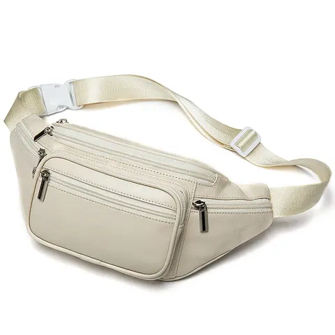 Leather Luxury Fanny Pack Chest Waist Bag Unisex Hip Belt Travel