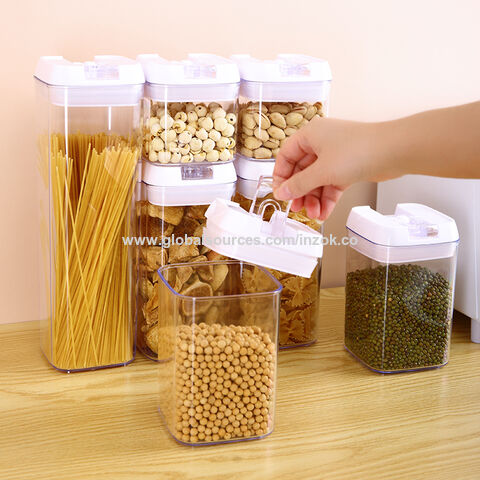 Kitchen Storage Container Set with Lid for Dry Fruit Nuts Flour