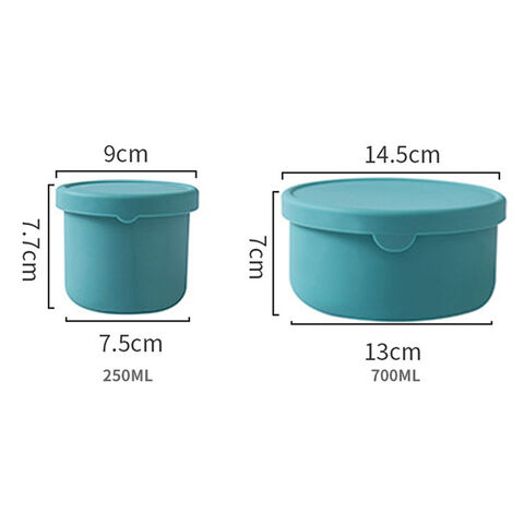 250ml Clear Round Microwavable Plastic Containers & Lid