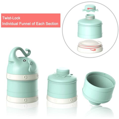 4-Grids Portable Baby Food Storage Box Infant Milk Powder Organizer  Container LYD