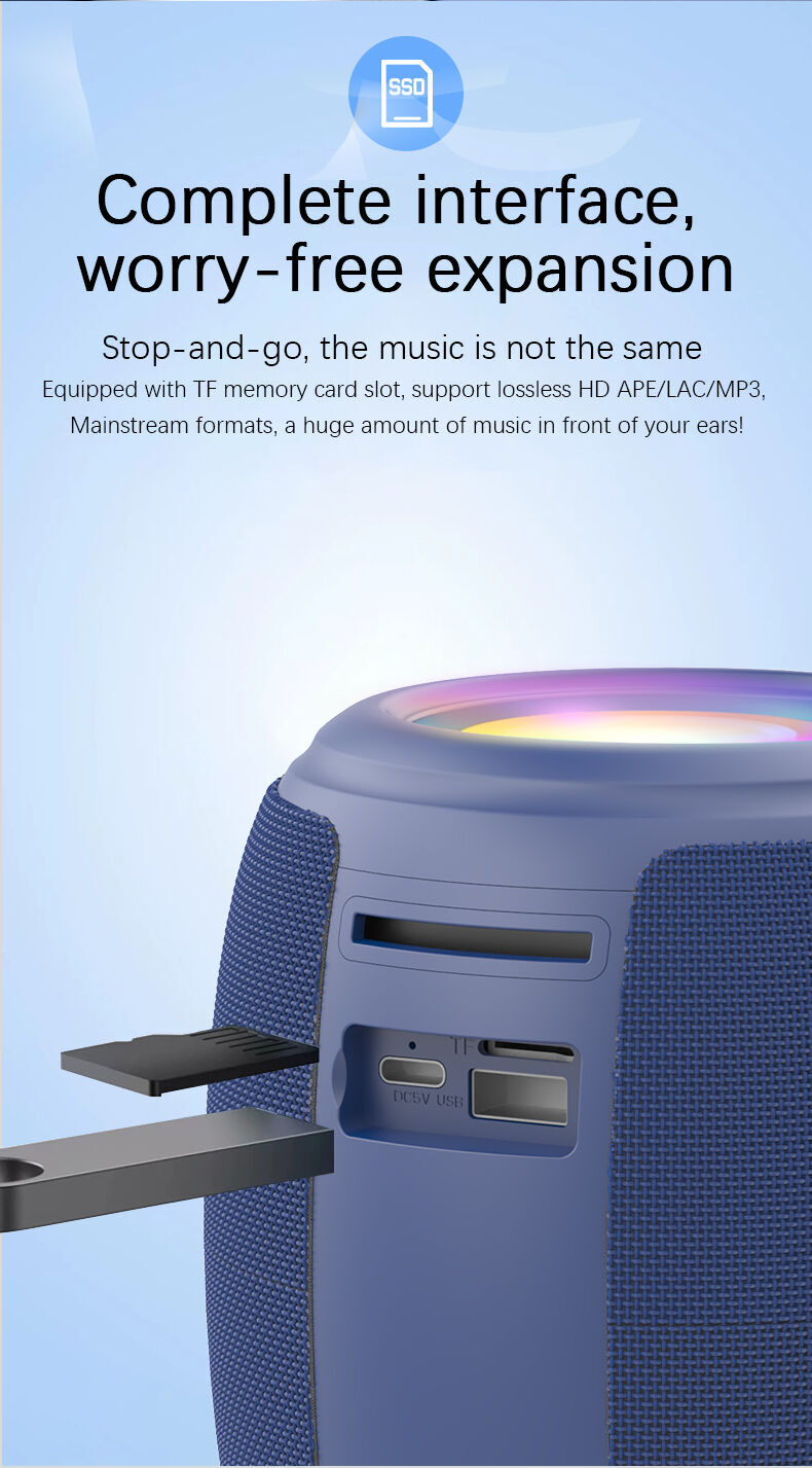 Buy Wholesale China Portable Rgb Led Bluetooth Speaker With Fm, Tf, Usb ...