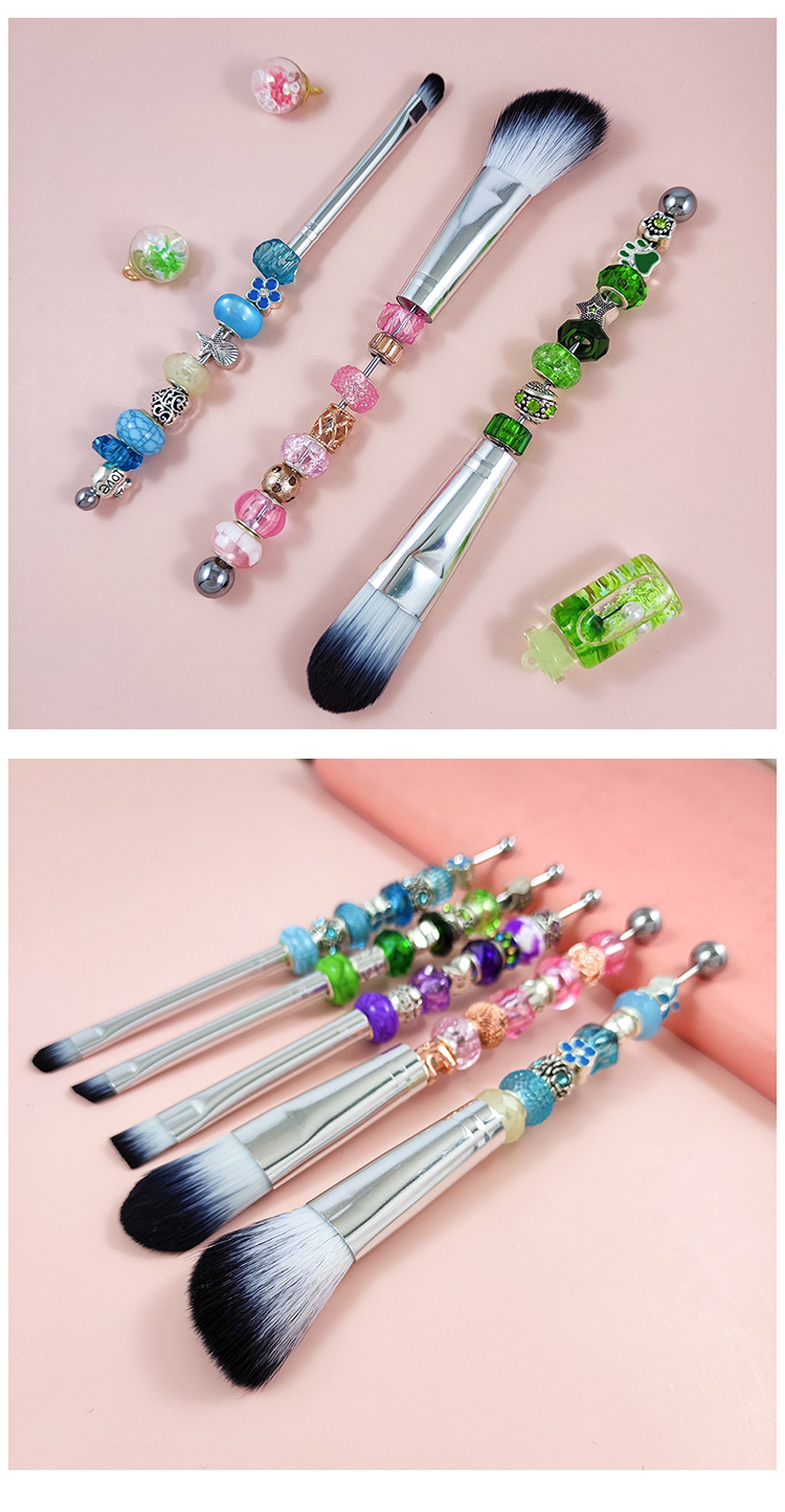 Beadable Makeup Brush Set