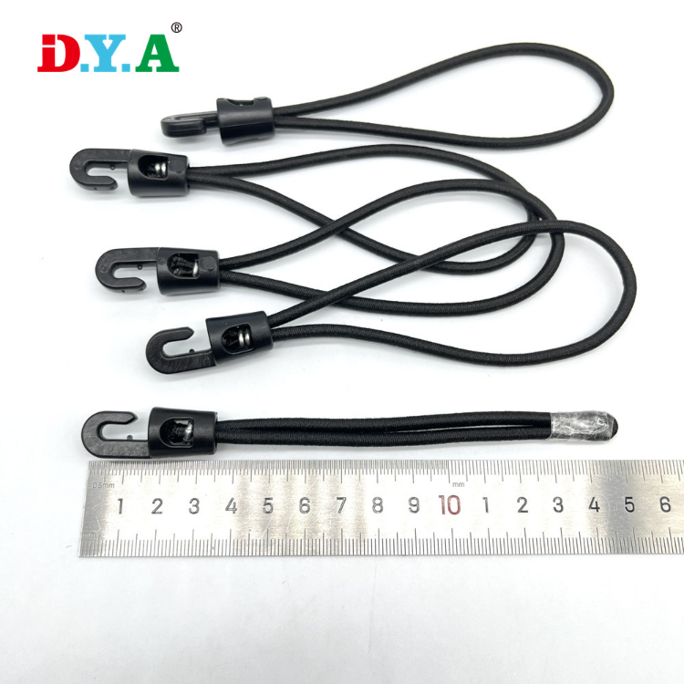 Custom Specification 4*150mmelastic Cord Polyester Latex Bungee Cord With Plastic  Hook For Motorbike Binding Outdoor Exercise - Buy China Wholesale Bungee  Cords $0.09