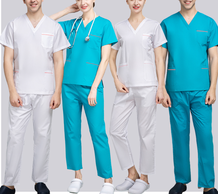 Women Men Medical Surgical Scrub Uniforms Nurse Nursing Scrub Set
