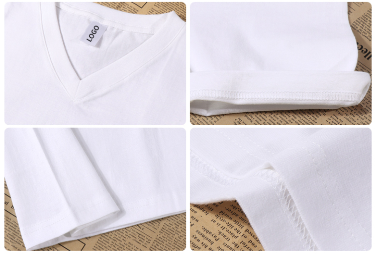 Buy Wholesale China New Stylish Wholesale Oem V-neck Custom Blank Cvc V ...