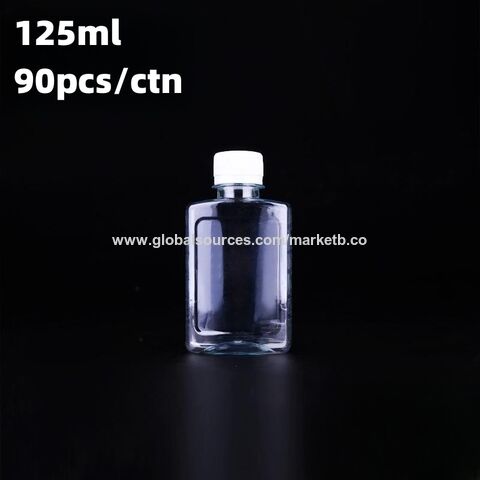 125ml mini clear plastic bottles with