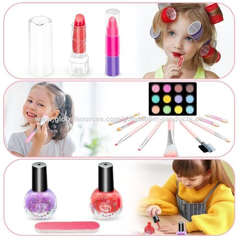 Kit de maquillage pour enfants, jeu de simulation pour jeux de fête, robe  de princesse d'anniversaire, cadeau pour petite fille de 3 ans et plus