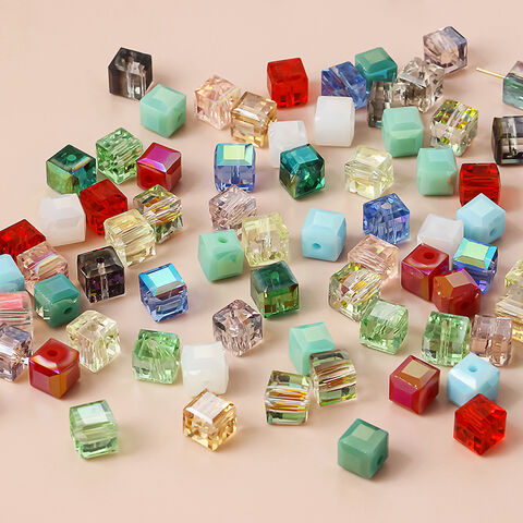 Dice Beads Assorted Beads Acrylic Dice Beads 8mm Cube Beads 8mm Beads BULK  Wholesale Beads 100 pieces