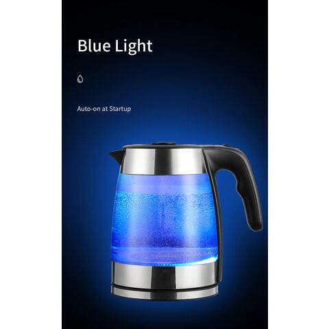 Compre Caldera Eléctrica De Agua Caliente De Vidrio Con Control De  Temperatura Con Indicador Led Azul Calentador De Té Rápido y Hervidor  Eléctrico de China por 4.83 USD