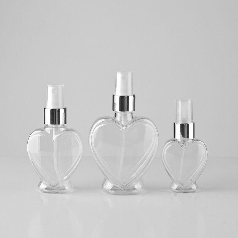 High Quality Ml Ml Ml Empty Spray Bottle Heart Shape Perfume Pet