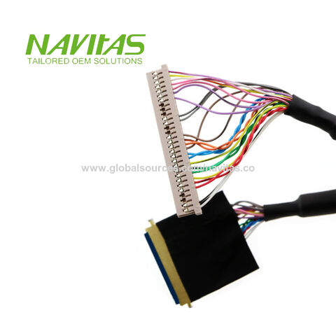 OEM RoHS Compliant 30 Pin to 40 Pin Connector LCD Cable/Lvds Cable Assembly  - China Cable & Wiring Harness, Cable