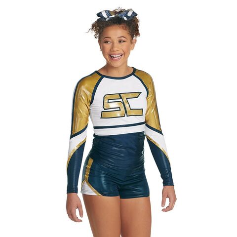 Source OEM Fabric Girls Youth Wholesale Cheerleading Uniforms