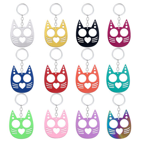 White & Red Kawaii Cat Keychain (1.0)