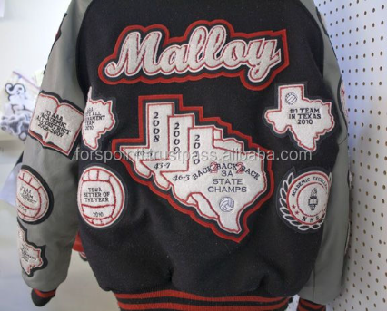 Premium Vector | Varsity jacket full patch embroidery vector design modern  young vibes style