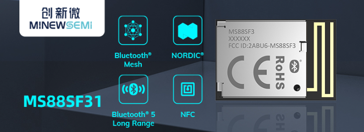 Ms88sf31 Nordic Nrf52840 Bluetooth Low Energy Module Ble 5.2 Pcb ...