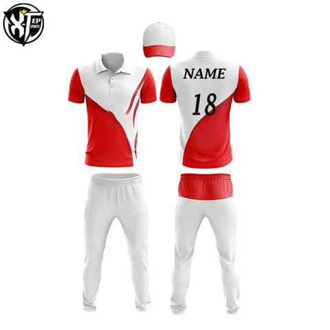coloured cricket dress