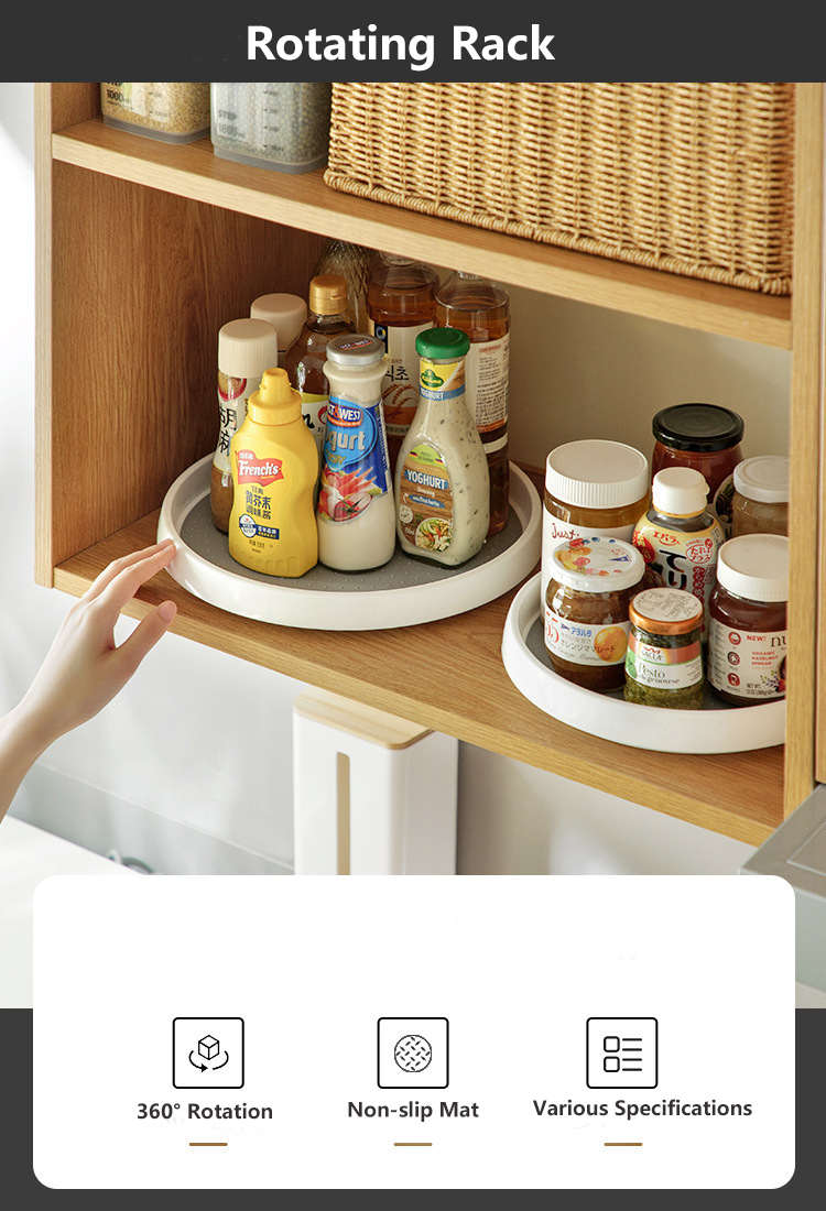 Buy Wholesale China Plastic Round Spinning Turntable Pantry Cabinet ...