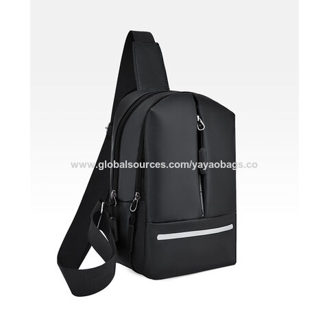 Bolso de hombro pequeño para hombre, mochila Diagonal de moda