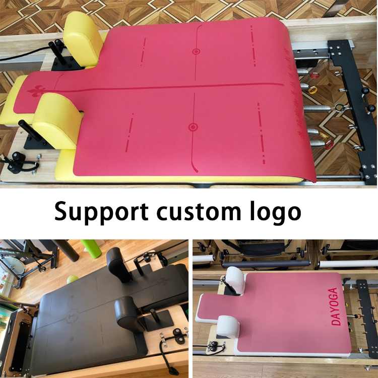 Buy Wholesale China Custom Logo Reformer Bed Sweat Absorbing Antislip Mat Para Reformer Pilates