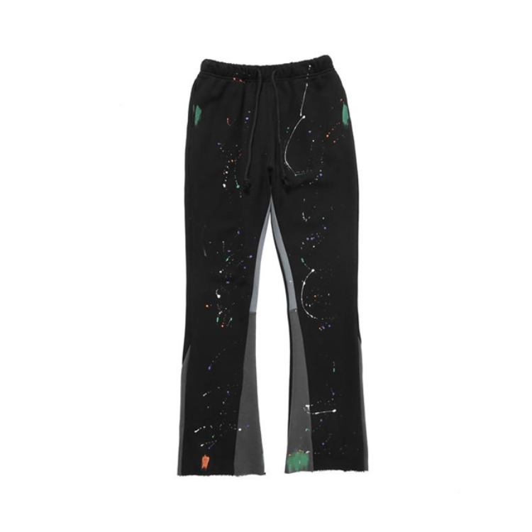 Wholesale Custom Sweatpants Men's Gd Painted Flare Sweat Pants Hip