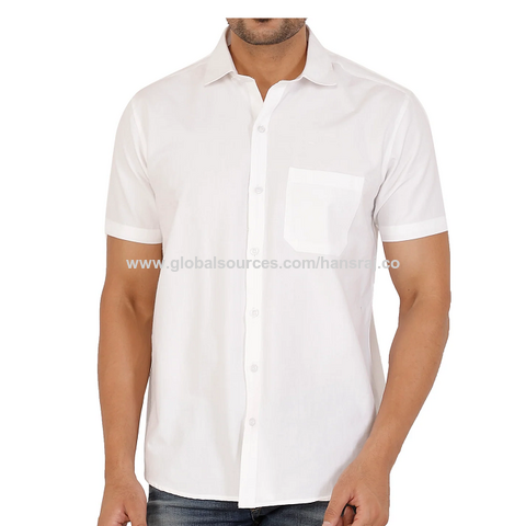 Lässiges Herren Leinenhemd aus weichem und atmungsaktivem Baumwoll-Leinen-Material für heiße Sommer.