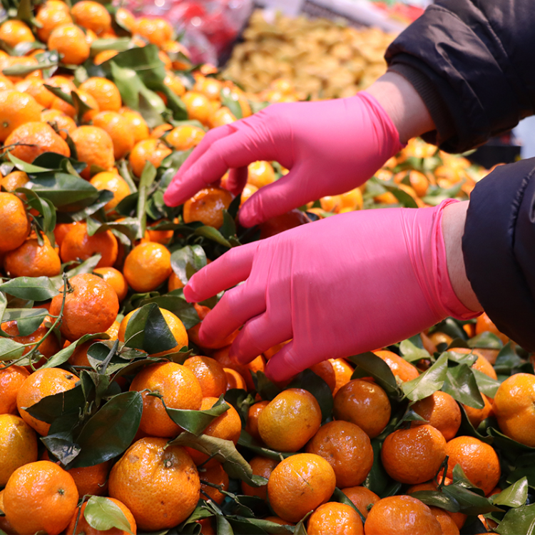 Buy Wholesale China Xingyu 3.5g Pink Disposable Nitrile Gloves Medical