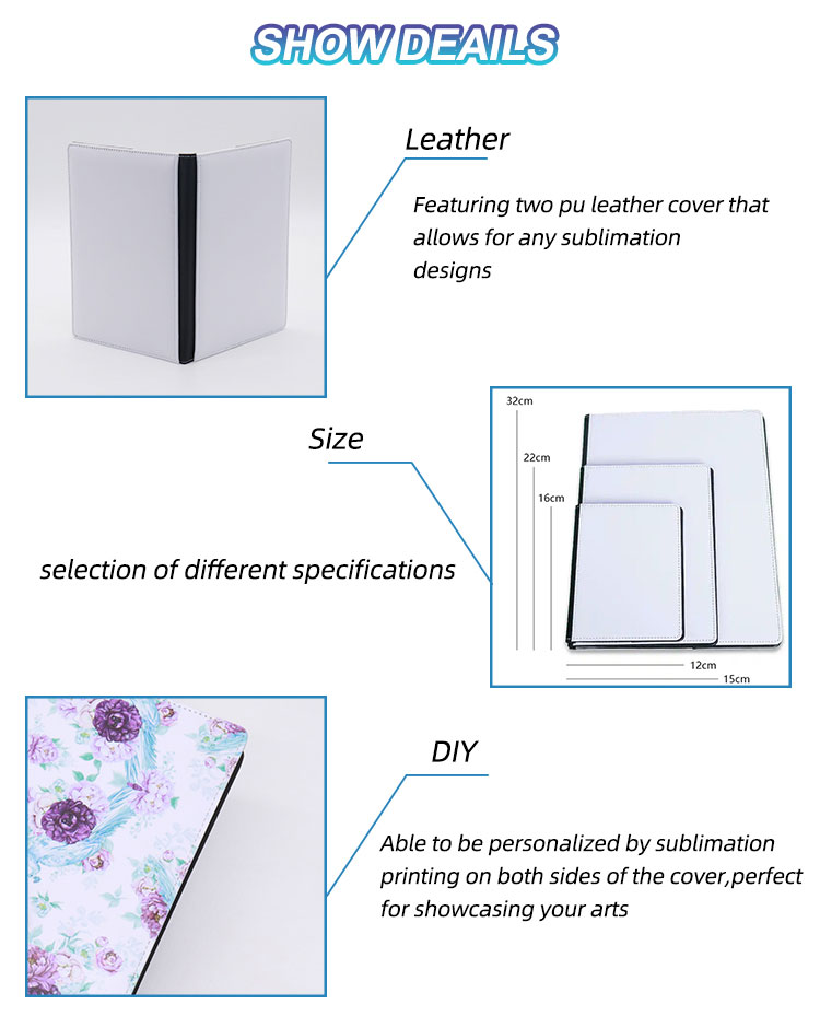 Buy Wholesale China Fast Shipping New Design Sublimation Pu Leather  Notebook Custom A4 & A4 Sublimation Notebook at USD 3.5