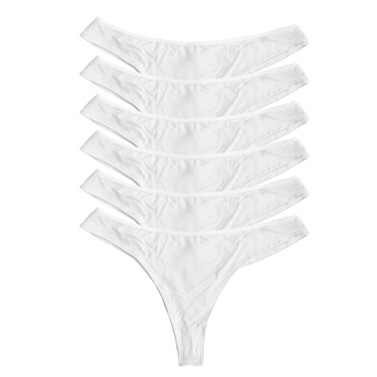 Womens Tong Sexy Design White Underwear Panties For Girls Soft