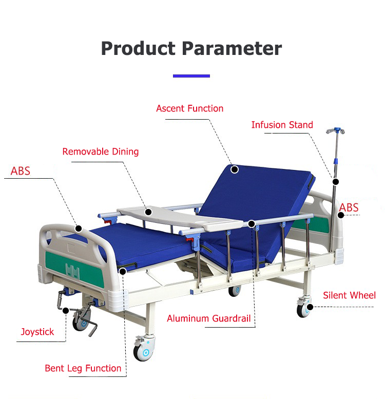 Buy Wholesale China Hospital Ward Wheel Beds Two Crank Manual Medical ...