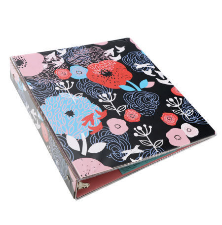 Ctosree 10 Carpetas De 3 Anillos De Colores Con 2 Bolsillos De Tapa Dura, Carpeta De Hojas Sueltas Para Papel De Tamaño De 11 X 8.5 Pulgadas, Para Oficina, 10 Colores (0.5