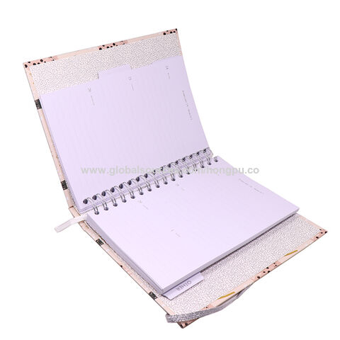 Buy Wholesale China Supplier 2024 Hardcover Spiral Journal Planner  Notebooks Agenda With Dividers Pocket Printing & Hardcover Spiral Journal  at USD 3.25