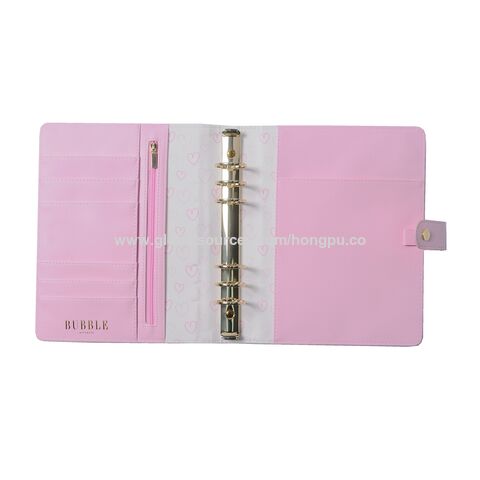 Wholesale Hot selling A5 A6 Designed Customized Gold ring binder agenda  Journal Diary checkered planner notebooks From m.