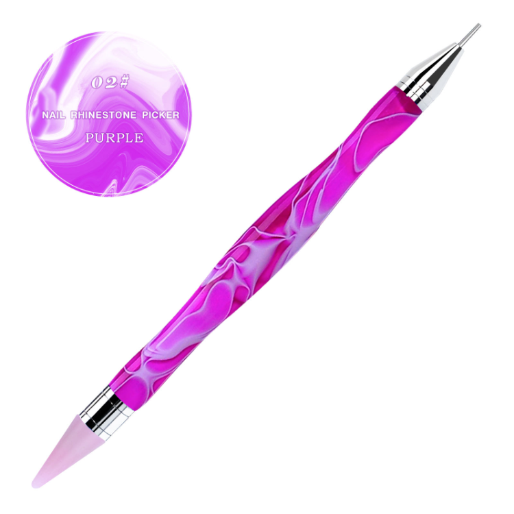 Buy Wholesale China Wholesale Nail Art Marble Texture Acrylic Double Head  Wax And Stainless Steel Head Rhinestones Picker Press Nail Dotting Pen &  Rhinestones Press Pen Rhinestone Picker Tool at USD 1