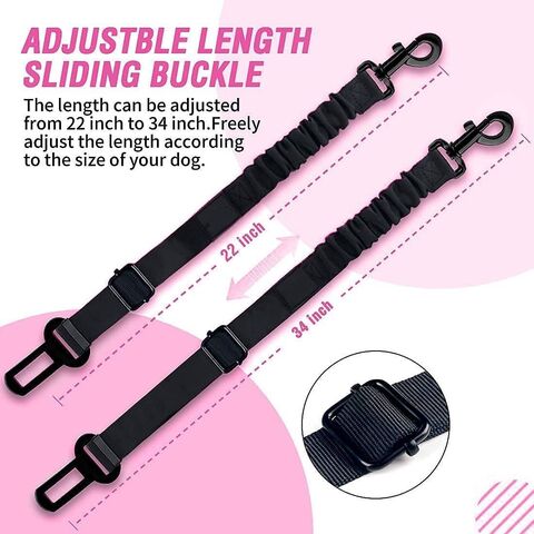 For Dogs With Buckle Adjustable Length Pet Safety Belt Nylon