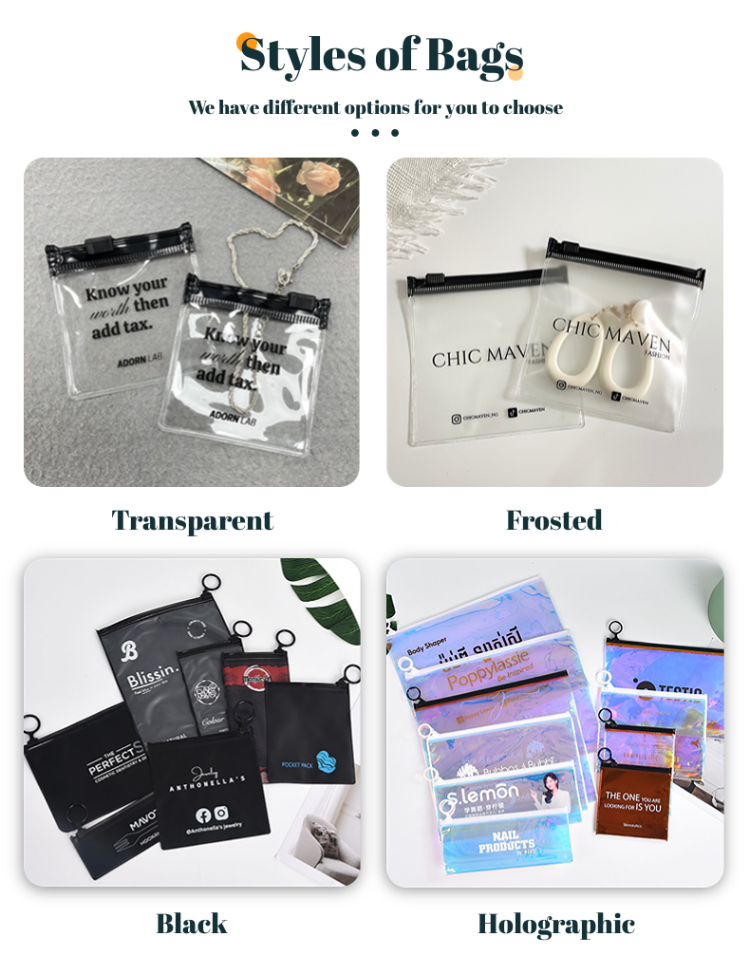 Buy Wholesale China Custom Small Pvc Jewelry Plastic Zipper Bag Reusable  Frosted Jewelry Packaging Zip Lock Bagpopular & Small Pvc Jewelry Plastic  Zipper Bag at USD 0.01