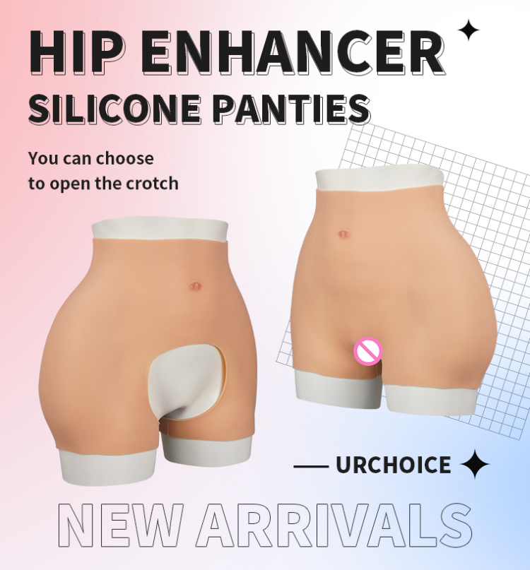 Vollence Open Crotch Waist Buttock Hip Full Silicone Panty Enhancer Shaper  Body Padded