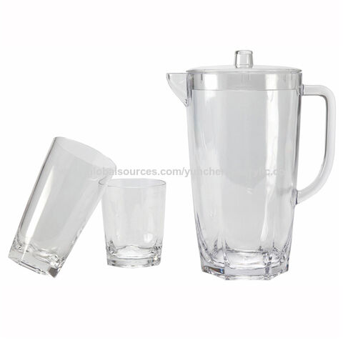1PC 1.2L Large Capacity Glass Water Pot Glass Cold Water Bottle Fruit Juice  Jug