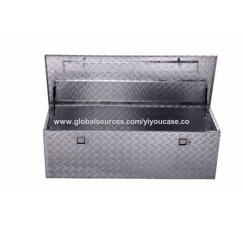  LUCKYERMORE Heavy Duty 30 '' caja de herramientas de aluminio  cajas de herramientas de camión para cama de camión Pickup almacenamiento  w/Lock Silver : Automotriz