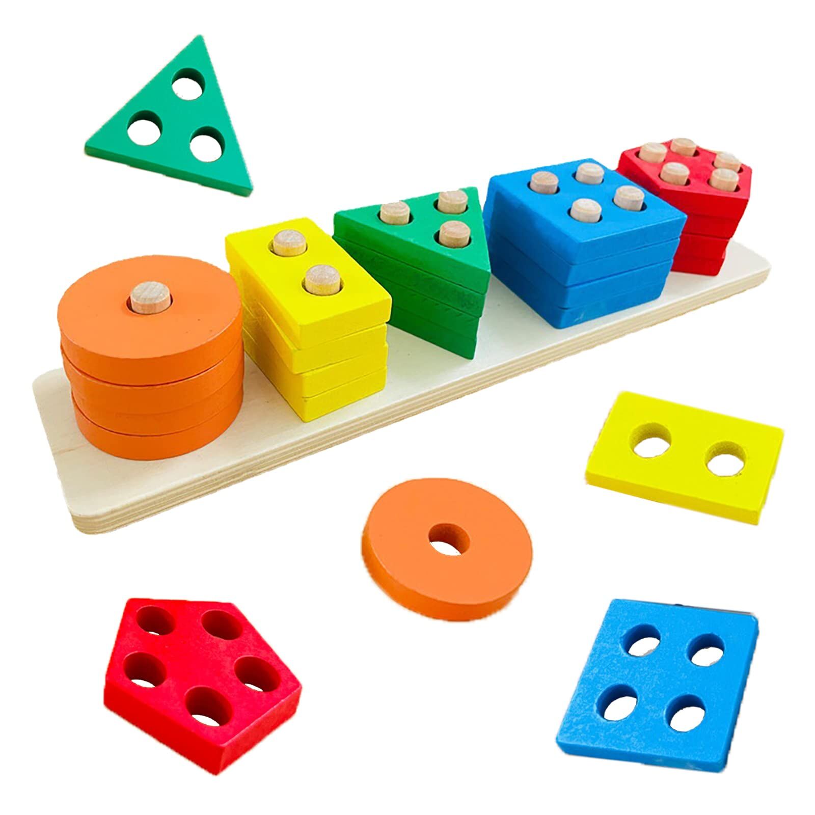 Bulk Buy China Wholesale Factory Outlet Gift Wooden Sorting Stacking Puzzles  Toys For Toddlers And Kids $1.29 from Good Seller Co., Ltd(3)