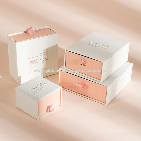Pink Luxury Customized Logo Design Paper Gift Jewellery Boxes Small Necklace  Earrings Cardboard Packaging Jewelry Box with Lid - China Gift Box and  Paper Box price