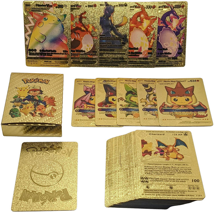 Buy Wholesale China 2023 Best Selling Gold Pokmon Cards 55 Pcs Pokmon Buy Wholesale China 2023 Best Selling Gold Pokmon Cards 55 Pcs Pokmon