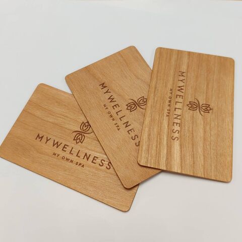 Carte RFID en bois