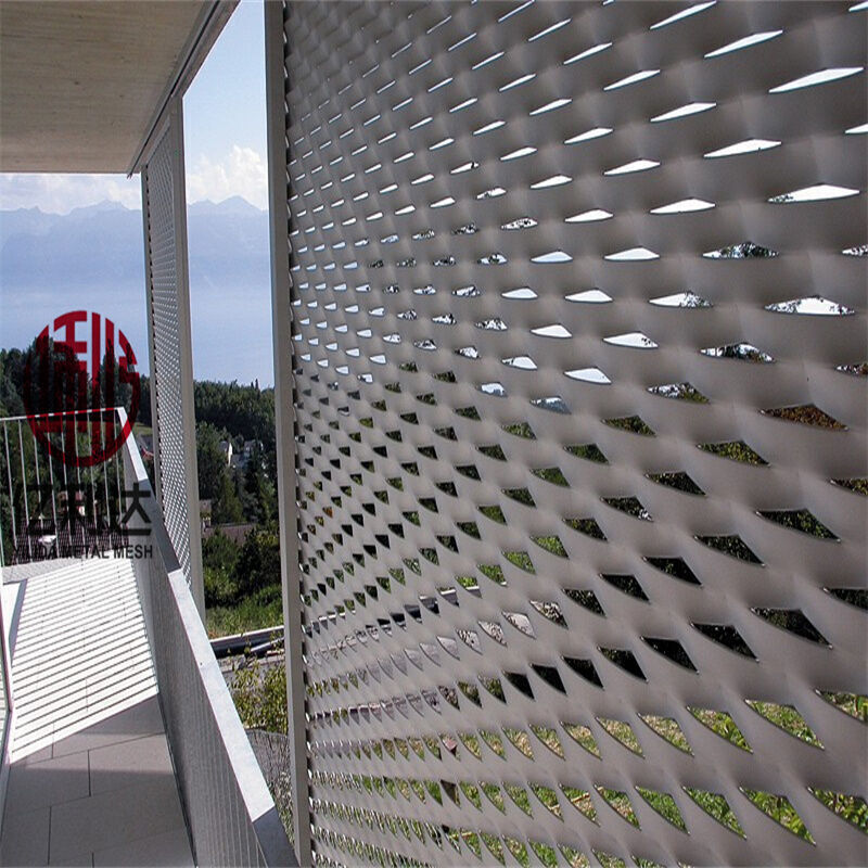 Expanded Screen Buy Wholesale China White Powder Coating Aluminum Expanded Metal Sun ...
