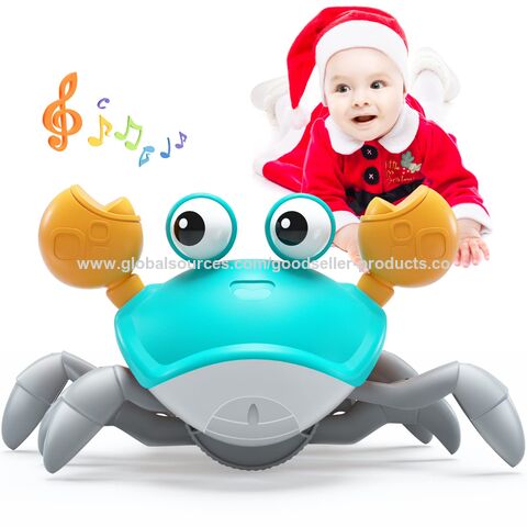 Juguete Bebé Cangrejo Gateandosensoriales Bebés Música Luces